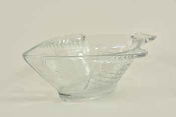 Glasschaal ''fish'' 21x16x7cm helder