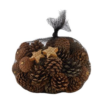 Pinecone with 10 coco star nature 1kg Natural