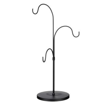 Ornament standaard zwart - l22xb20xh46cm