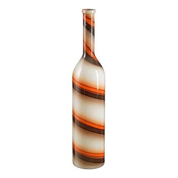 Rioja fles recycled glas creme - h100xd21cm