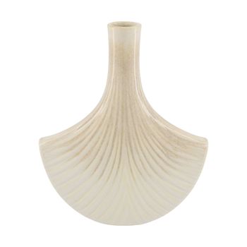 Vase ceramic 23x10.5x27.5cm Off white