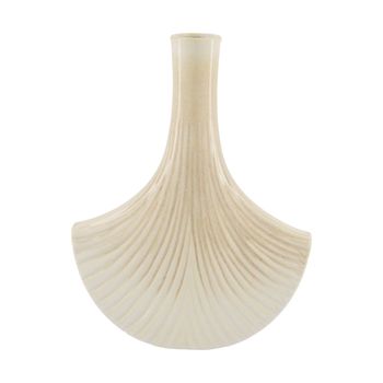 Vase ceramic 26x11.5x33cm Off white