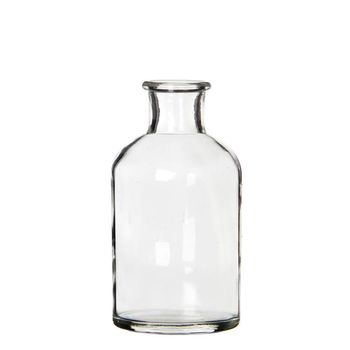 Ø7 h.12 cm round glass bottle