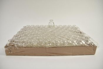 Mini Glass Bottle tray á 110 stuks (6x3cm)