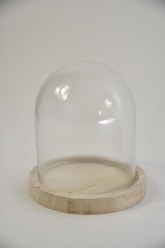 Stolp met houten voet Ø12 hoogte 13 cm