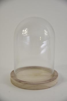Stolp met houten voet Ø12 hoogte 16 cm