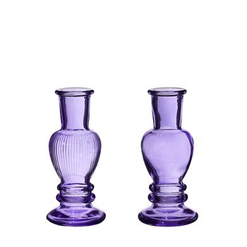 Venice vase candle  h.11,3 Ø5 purple 2 ass.