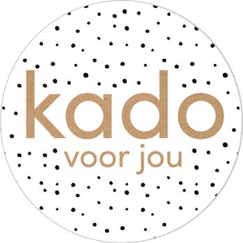 Rol 500 etiketten ''Kado voor jou'' Ø35mm