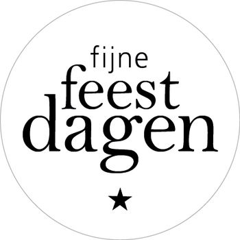 Rol 500 etiketten ''Fijne feestdagen'' Ø35mm