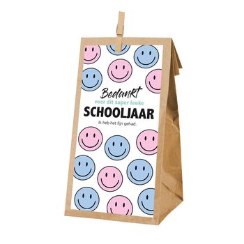 Zakje Bedankt voor dit super leuke schooljaar