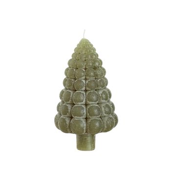 Bubble tree candle h.12 Ø7 cm moss green