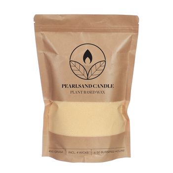 Burning Sand 400gram kraft bag creme (4x lont incl.)