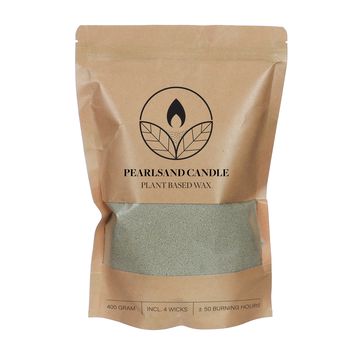 Burning Sand 400gram kraft bag light green (4x lont incl.)