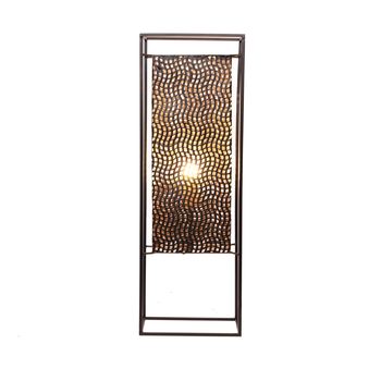 Lamp Standing Metal Leeds 26x17x76cm Black/Gold