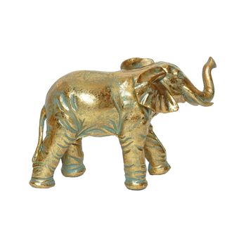 Deco Elephant 19x7x13cm Gold