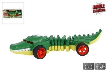 Jungle Expedition krokodil met licht en geluid zelf rijdend  31cm