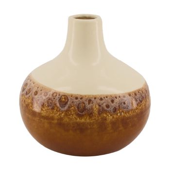 Vase Keramik Ø16.5x16cm Braun