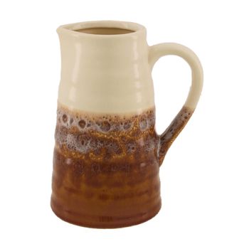 Karaffe Keramik 14x11x17,5cm Braun