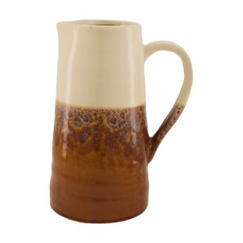 Karaffe Keramik 19.5x14x25.5cm Braun