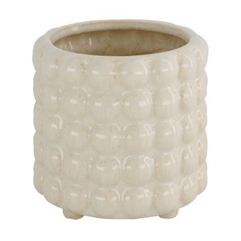 Planter ceramic Ø13x13cm White