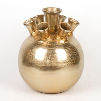 Ausgießer-Vase Aluminium Gold 28cm