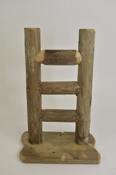 Ladder bruin melange 30 cm op voet 21-23cm