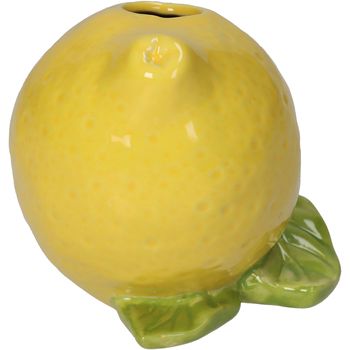 Vase Lemon Fine Earthenware Yellow 11x10x11cm