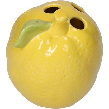 Vase Lemon Fine Earthenware Yellow 15.5x13x15cm