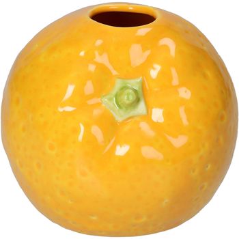 Vase Orange Feines Steingut Orange 11.3x11.3x9.7cm