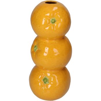 Vase Orange Fine Earthenware Orange 8x8x18.5cm