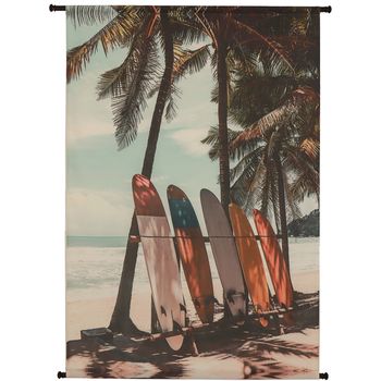 Wall Hanging Surfboard Polyester Sand 105x136cm