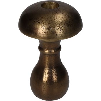 Candle Stick Mushroom Aluminium Bronze 8.5x8.5x12cm