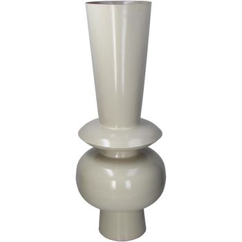 Vase Iron Ivory 30x30x76cm