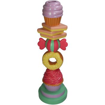 Candle Stick Sweets Polyresin Multi 12x12x39cm