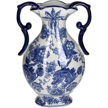 Vase Porcelain Blue 19.5x12.5x31.5cm