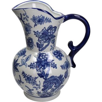 Vase Porcelain Blue 20.5x19x30.5cm