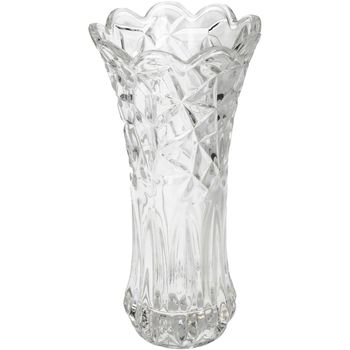 Vase Glass Clear 10x10x19.5cm