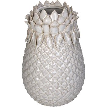 Vase Stoneware White 19x19x29.5cm