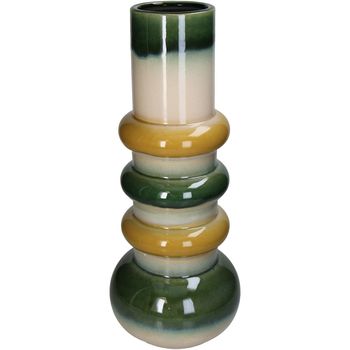 Vase Stoneware Green 20x20x48.5cm