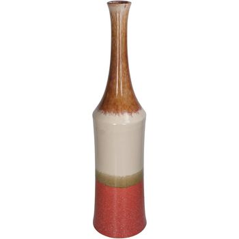 Vase Steingut Rot 16.2x16.2x67cm