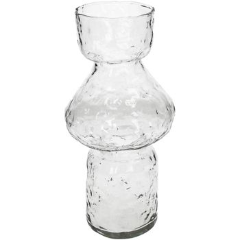 Vase Glass Clear 15x15x31cm