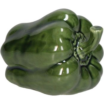 Ornament Bell Pepper Porcelain Green 11.6x8.5x8.3cm