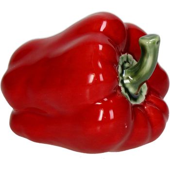 Ornament Bell Pepper Porcelain Red 11.6x8.5x8.3cm