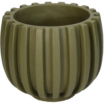 Planter Concrete Green 16.5x16.5x13.5cm