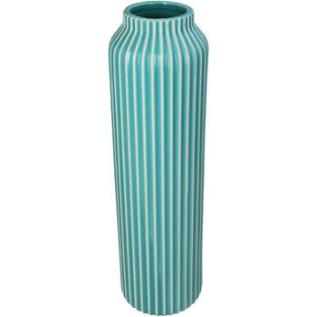 Vase Stoneware Turquoise 10.5x10.5x35.5cm