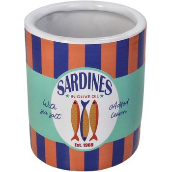 Planter Sardines Fine Earthenware Multi 11x11x13.3cm