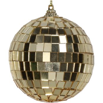 Ornament Disco Ball Gold 8x8x8cm