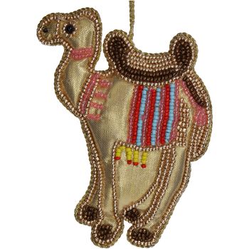 Ornament Camel Beads Multi 11.5cm