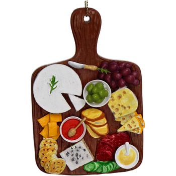 Ornament Cheese Plate Resin Multi 10.2cm