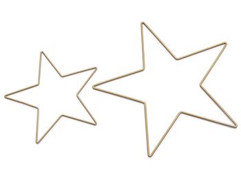 Metal star 50cm gold PER STUK